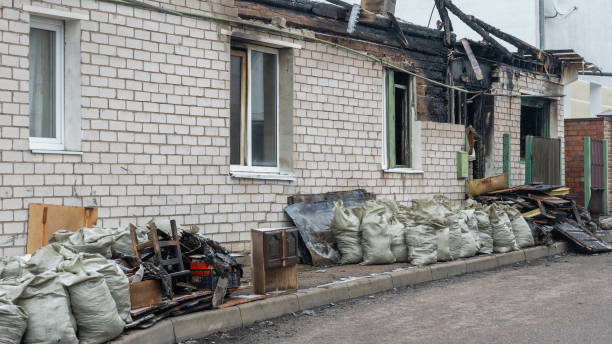 Professional Emergency Fire Cleanup technician working in Irving, TX
